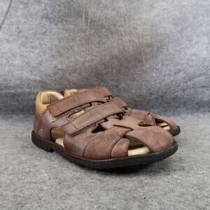 Skofus Shoes Kids 1 Sandal Leather Fisherman Closed Toe Adjustable Strap Comfort